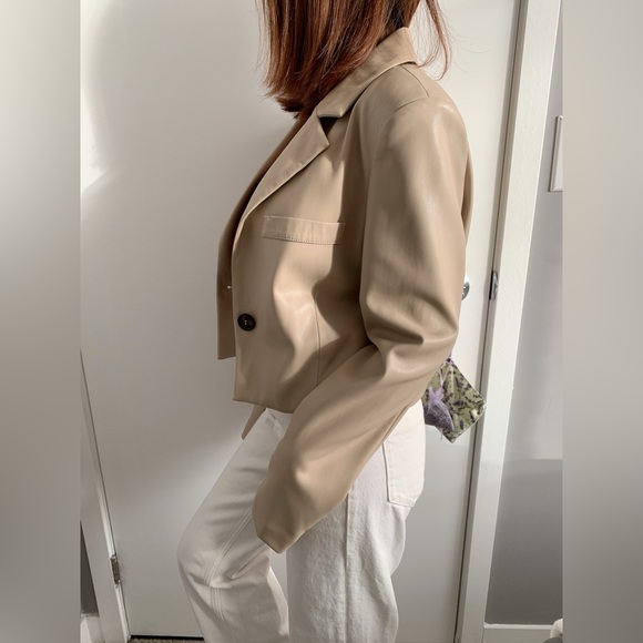 Gifts for Her🎁 Alec Les Filles Faux-leather jacket-S - Picture 7 of 8